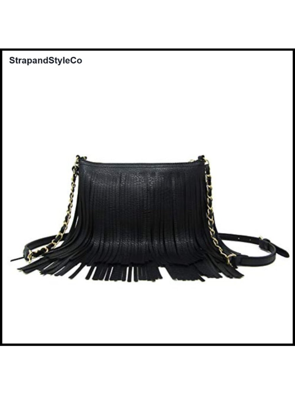 Solene Fringe Crossbody Shoulder Bag Adjustable Strap Tassel Western Purse
